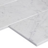 Italian White Carrera Marble Bianco Carrara 6x12 Marble Subway Tile Honed