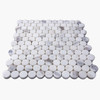 Polished Calacatta Gold Italian Marble Penny Round Mosaic Tile 