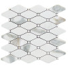 Calacatta Gold Long Octagon Rhomboid Mosaic Tile with Calacatta Dots Polished Calacatta Gold Long Octagon Rhomboid Mosaic Tile with Calacatta Dots Polished