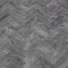 Bardiglio Gray Marble 1" x 4" Herringbone Mosaic Tile Polished