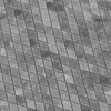 Bardiglio Gray Marble Diamond Mosaic Tile Polished