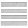 Italian White Carrera Marble Bianco Carrara Ogee 1 Chairrail Molding Honed