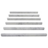 Italian White Carrera Marble Bianco Carrara Bullnose Pencil Molding Polished