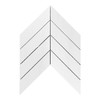 Dolomite Marble 2x8 Chevron Mosaic Tile Polished