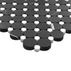Nero Marquina Black Marble Penny Circles Honed Mosaic Tile with Dolomite