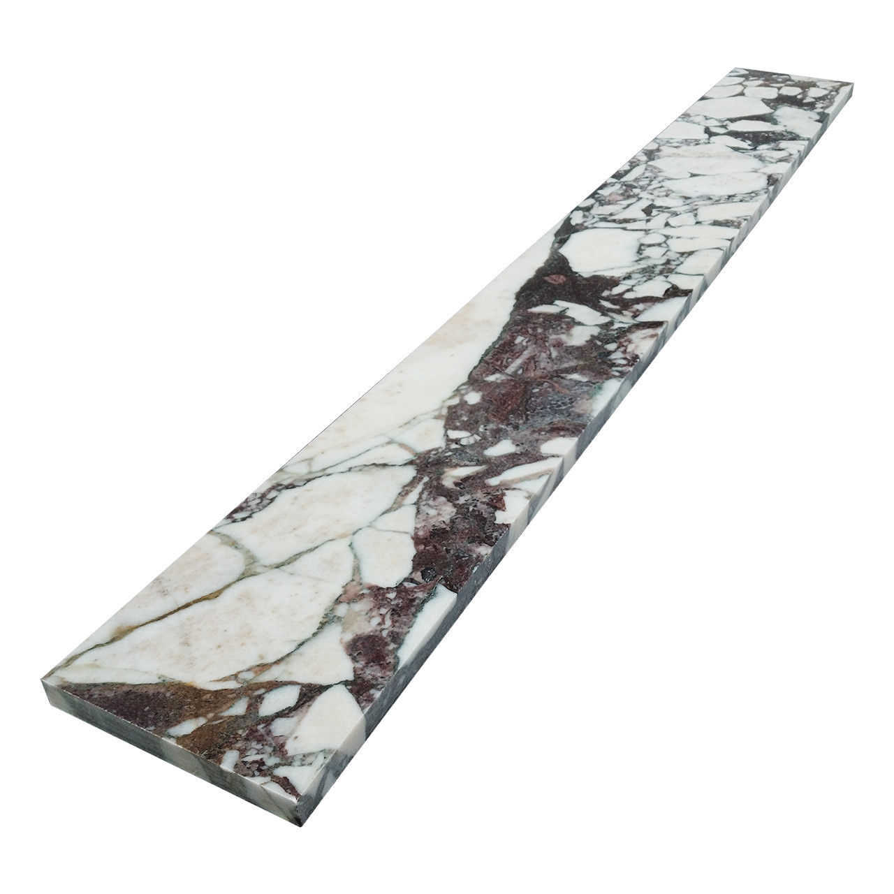 5 x 48 Calacatta Viola Marble Door Threshold Honed
