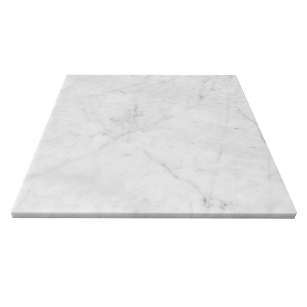 Carrara Marble Italian White Bianco Carrera 36x36 Marble Tile Polished