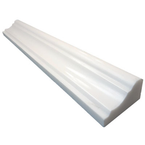 Dolomiti White Marble Italian Bianco Dolomite Crown Molding Honed