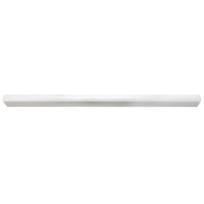 Dolomiti White Marble Italian Bianco Dolomite Bullnose Pencil Molding Polished