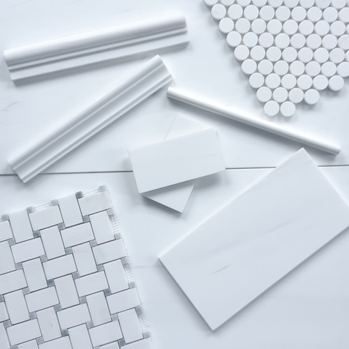 Dolomiti white marble tiles for bathroom shower and kitchen ideas 2021