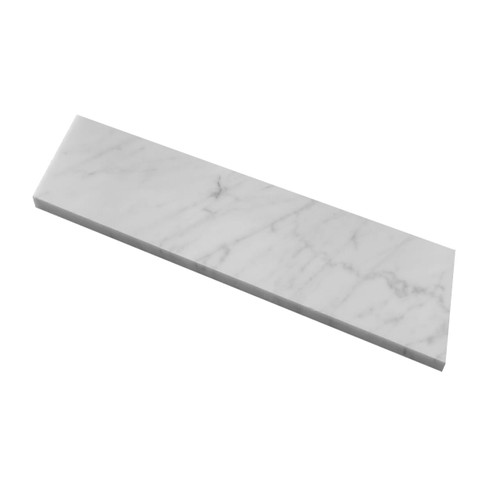 Carrara Marble Italian White Polished Bianco Carrera 3x18 Marble Tile 