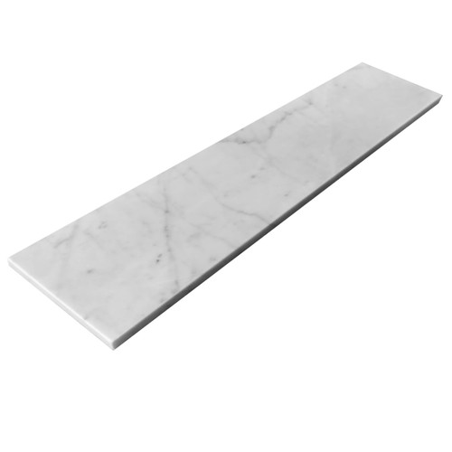 Carrara Marble Italian White Bianco Carrera 3x18 Marble Polished Tile 