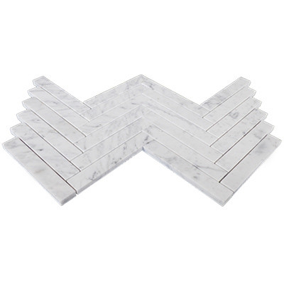 1x6 Herringbone Mosaic Tile Polished