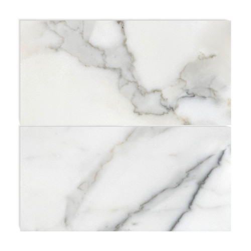 Calacatta Gold Italian Marble 6x12 Subway Tile Polished