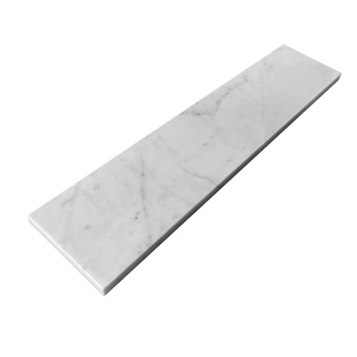 Carrara Marble Italian White Bianco Carrera 2x12 Honed Marble Tile 