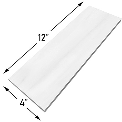 4x12  Bianco DolomiteHoned  Marble Tile 