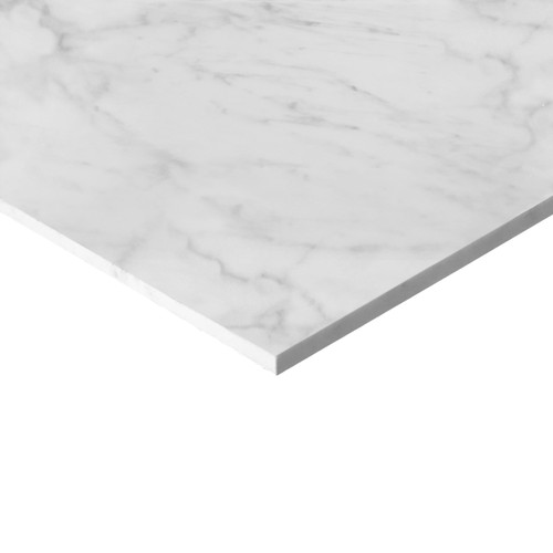 Carrara White Italian Marble 18 x 36 Polished Tile 