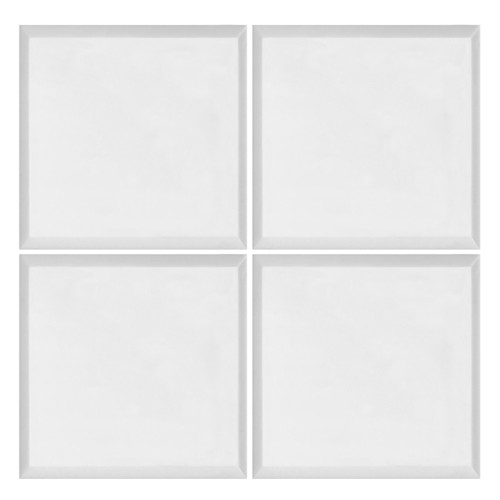 Bianco Dolomiti Marble 4x4 Wide Bevel Subway Tile Honed