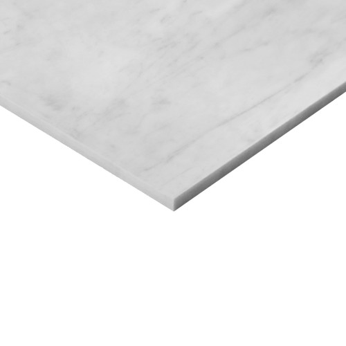 Carrara Marble Italian Polished White Bianco Carrera 18x18 Marble Tile