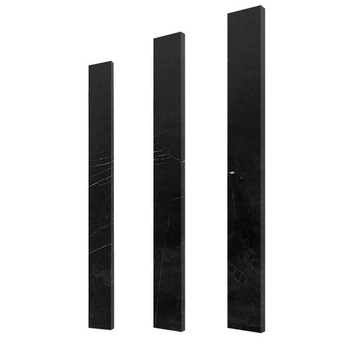 Black 6x36 Marble Door Threshold Saddle