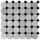 Italian White Carrera Marble Bianco Carrara Octagon Mosaic Tile Honed