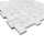 Carrara Marble Italian White Bianco Carrera Basketweave Honed Mosaic Tile with Bianco Carrara Dots 