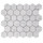 Italian White Carrera Marble Bianco Carrara 2" Hexagon Mosaic Tile Polished