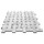 Carrara Marble Italian White Bianco Carrera Basketweave Mosaic Tile with Bardiglio Gray Dots Honed