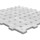 Carrara Marble Italian White Bianco Carrera Basketweave Mosaic Tile with Bardiglio Gray Dots Honed