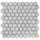 Italian White Carrera Marble Bianco Carrara 1" Hexagon Mosaic Tile Polished