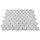 Italian White Carrera Marble Bianco Carrara 1" Hexagon Mosaic Tile Honed