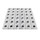 Italian White Carrera Marble Bianco Carrara Target Pinwheel Pattern Marble Mosaic Tile with Nero Marquina Black Dots Polished