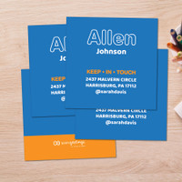 Modern Blue Calling Cards