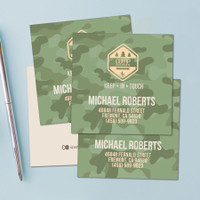 Camouflage Camp Green Calling Cards