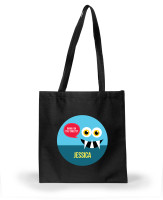 Smiley Monster Blue Halloween Bag