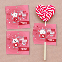 Pink Boom Boom For You Lollipop Cards Set