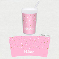 Sweet Glitter Dots Toddler Cup