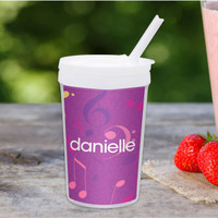 Girly Music Notes Toddler Cup