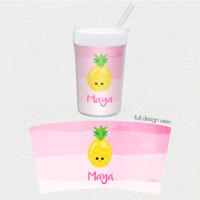 Yummy Pineapples Toddler Cup