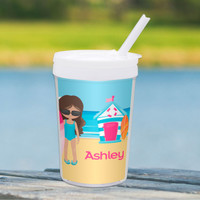Beach Girl Toddler Cup