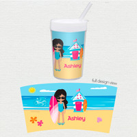 Beach Girl Toddler Cup