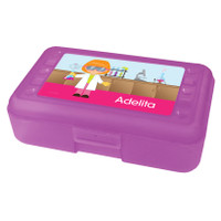 Cute Scientist Girl Pencil Box