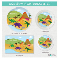 Dinosaurs in the Jungle Kids Placemats