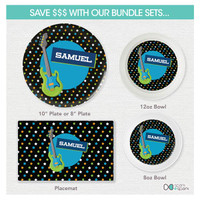Guitar sounds Kids Placemats