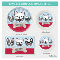 Cool Dogs Blue Kids Placemat