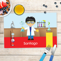Cool Scientist Boy Kids Placemat