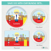 Cool Scientist Boy Kids Placemat