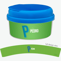 Double Initial Green Snack Bowl