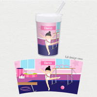 Cute Gymnast Girl Toddler Cup