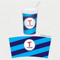 Fun Initials Blue Toddler Cup